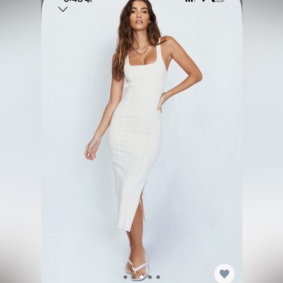 Alya Midi Dress Cream | NWT | Princess Polly - Picture 3 of 11